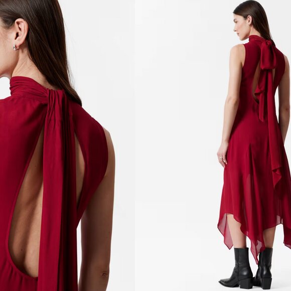 Scarf-Detail Midi Dress & Other Stories - Picture 2 of 7